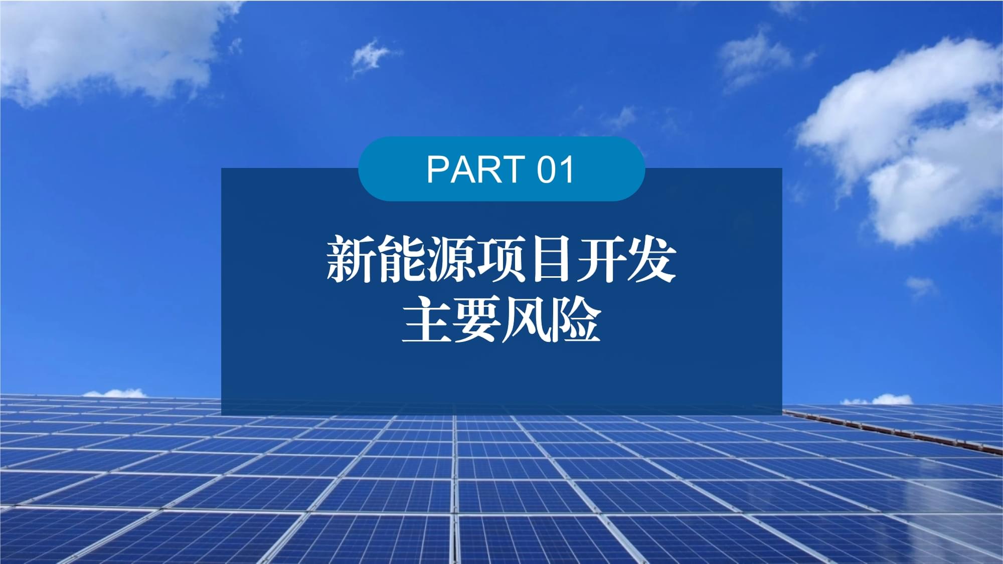 新能源項目投資開發(fā)風(fēng)險與機(jī)遇應(yīng)對